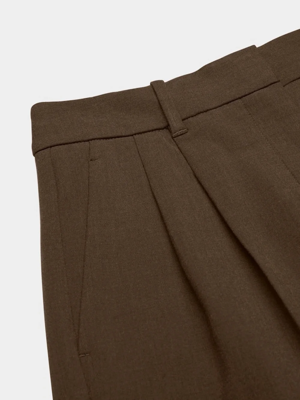 NWT Aritzia The Effortless Pant (Re)ssential - Heather Rich Cocoa Size 4 - Tall - Picture 8 of 9